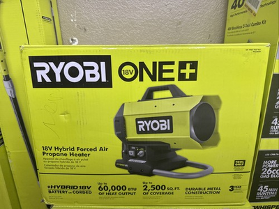 #ad #ad Ryobi PCL801B ONE Cordless Hybrid Forced Air Propane Heater Tool Only $140.00