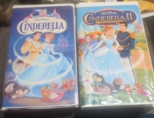 Walt Disney Cinderella 1 & 2 VHS Lot (Free Sh...