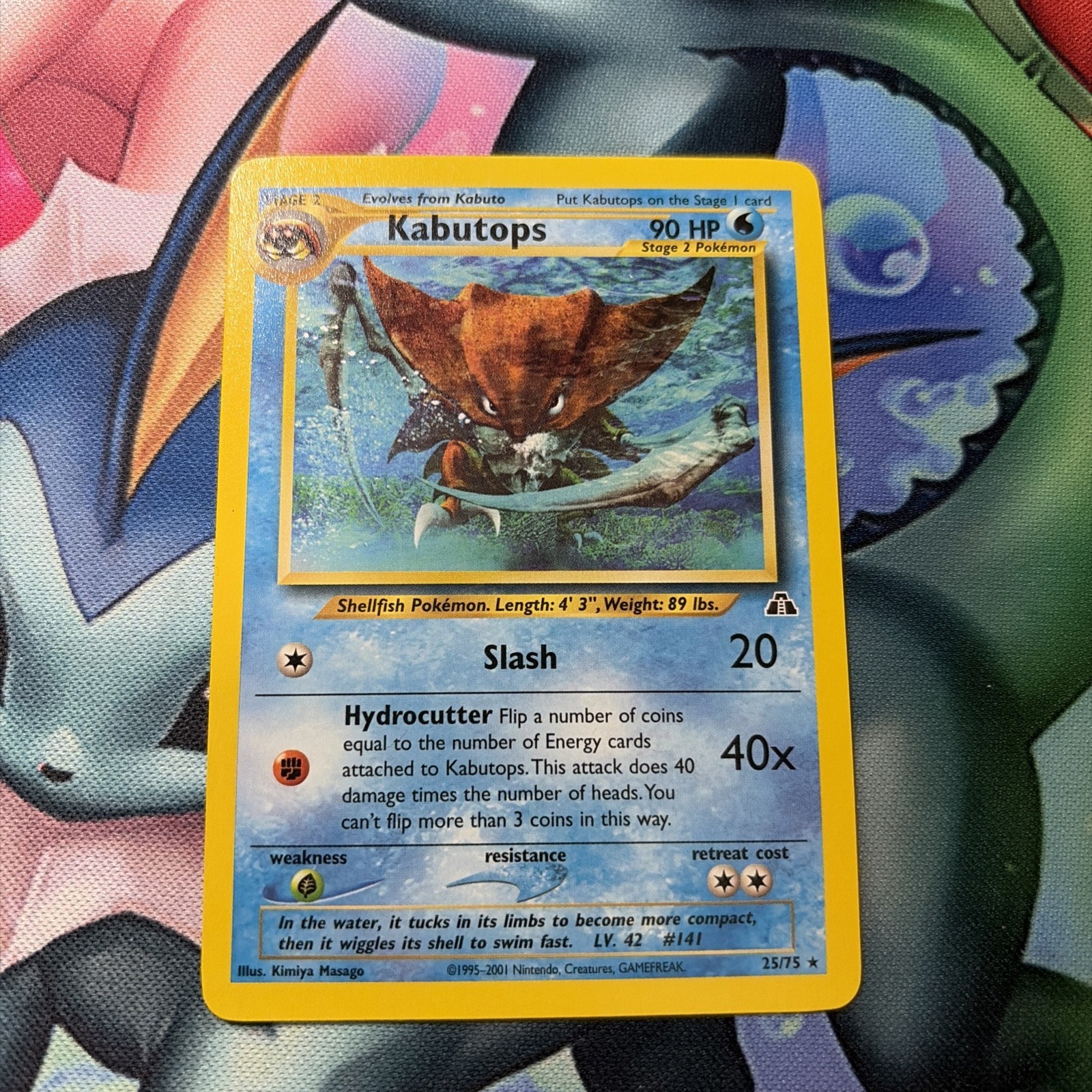 Pokemon TCG Neo Discovery Kabutops 25/75 Non Holo LP