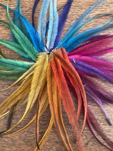 Emu Feathers-200pcs DIY Craft Supplies Jewellery Findings Hat Making Fly Fishing - Picture 4 of 8