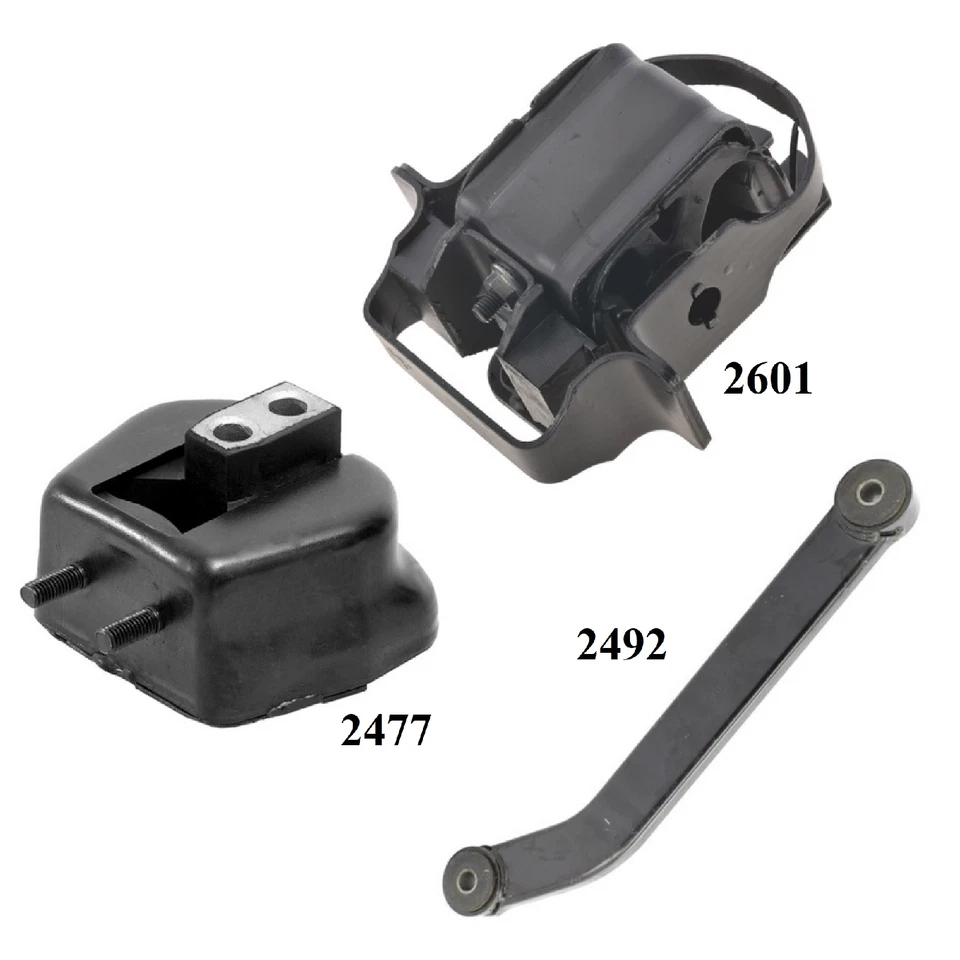 3PCS MOTOR & TRANS MOUNT FOR 1985-1986 OLDSMOBILE FIRENZA 1.8L - Image 2 of 4