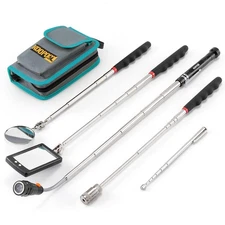 Telescoping Magnetic Pickup ToolSet,Inspection Mirror Telescoping,LED Flashlight