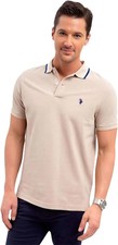 U.S. Polo Assn. Men's Slim Fit Tipped Interlock Knit Polo
