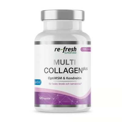 Re-Fresh Superfood MultiCollagen Plus 120 Kapseln Premium Scandinavian Collagen