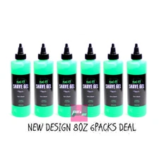 6PACKS - Tomb 45 Barber Shaving Shave Gel 8oz. w/ Aloe Vera - Made in USA