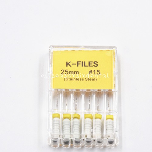 Dental Stainless Steel Endodontic Root Canal H/K/R Files 21/25/31mm Hand Use - Picture 28 of 49