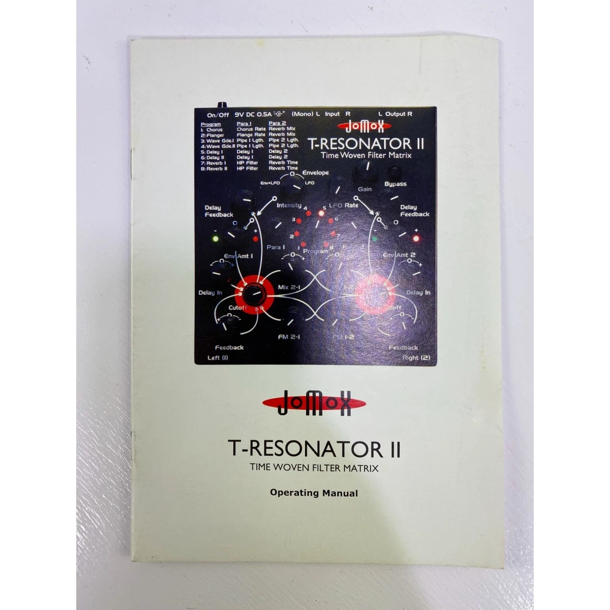 JoMox T-Resonator II Time Woven Filter Matrix Operating Manual | eBay