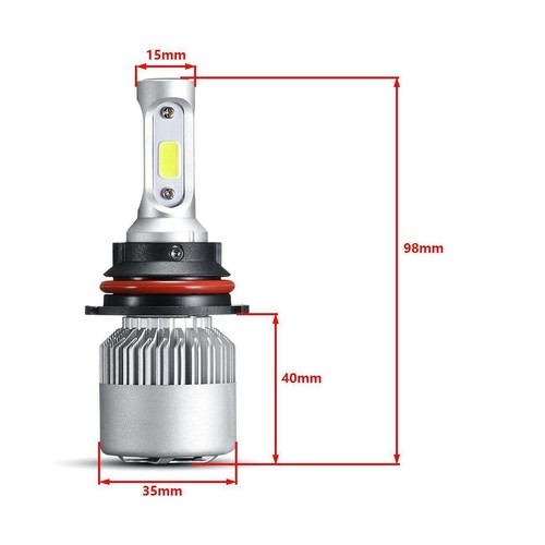 For Nissan Frontier 2005-2018 2019 9007 6000K LED Headlights Bulbs Kit High/Low - Picture 2 of 10