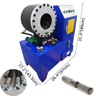 220V Electric Round Pipe Crimping Machine Hydraulic Pressing Shrinking Machine