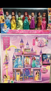 disney princess with castle