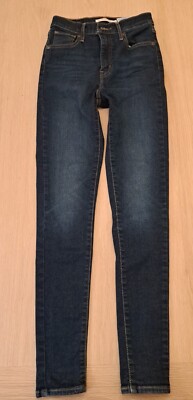 LEVI S MILE HIGH SUPER SKINNY Jeans - W26 L29 - Blau - Top Zustand - Damen