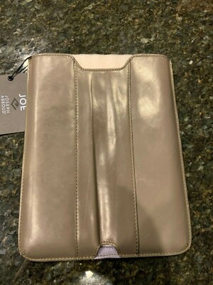 Joseph Abboud Tablet Case - Gray Leather Sleeve - Fits Tablets 9'' x 7''