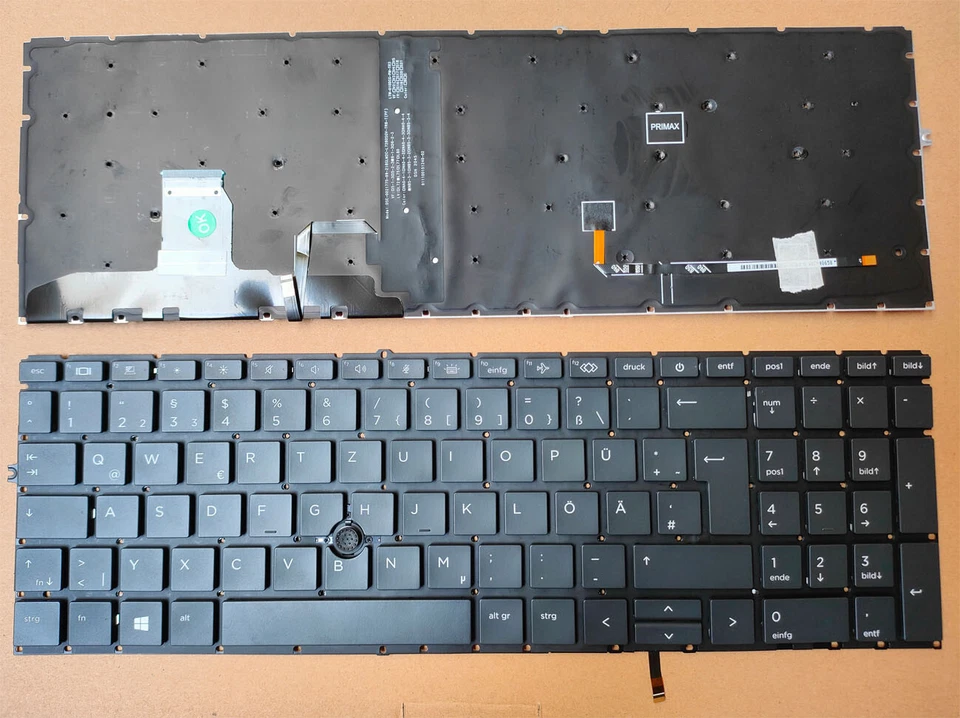 UNTERSCHIEDLICH Teclado HP ZBook Firefly 15 G7, 15 G8 Teclado Iluminación Alemán Retroiluminado