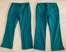 Cherokee workwear scrub pants Large hunter green cargo pockets