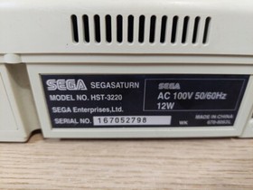 Sega Saturn Console White HST-3220 Japanese Version w/Contoller