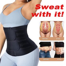 Women Sweat Sauna Waist Trainer Weight Loss Neoprene Body Shaper Corset S-XXXL