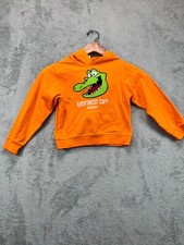 RainForest Cafe Orlando Florida Hoodie Sweatshirt Kids 2 XXS Orange Embroidered
