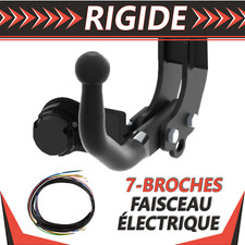 Attelage rigide pour Renault Kangoo 2 II W 08-21+faisceau 7 broches