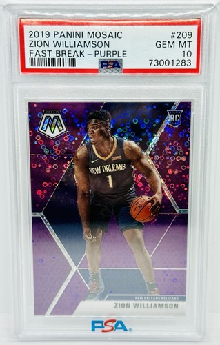 Zion Williamson [Purple Mosaic] #209 2019 Panini Mosaic card