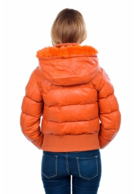 Manteau Doudoune Cuir Agneau Et Raccoon Arturo Femme XXL – Neuf Avec étiquettes