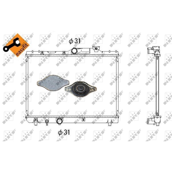 KüHler WasserküHler Passend FüR Toyota Corolla Compact E11 1.4 1.6 E10 1.3 XLI-image