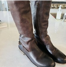 Knee High Leather Boots, Excellent Condition Size 6.5 Made In USA-Original Box