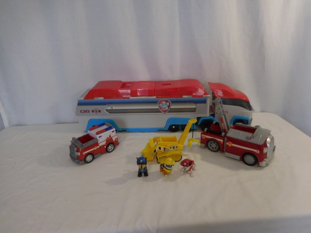 Paw Patrol Patroller Semi Truck with Figures and Vehicles Lot | eBay