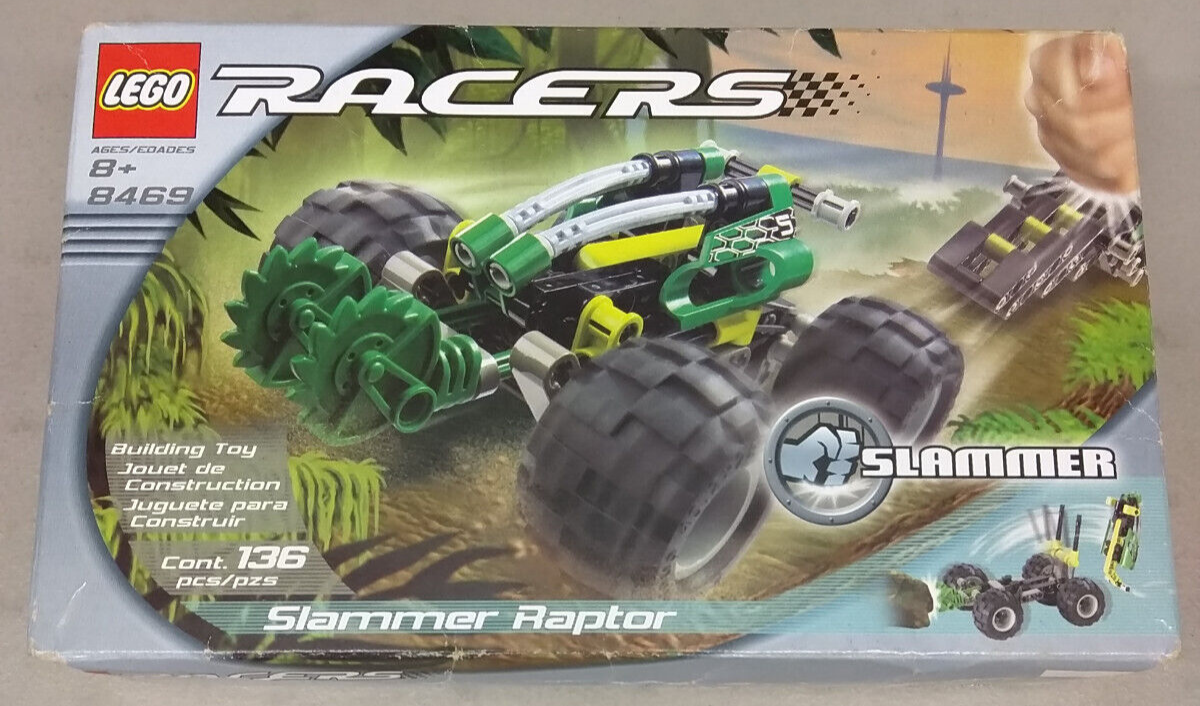 LEGO Racers 8469 Slammer Raptor NEW! Monster Car Tires Smash-Apart Buzz ...