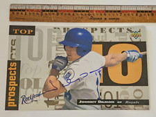 1994 JOHNNY DAMON 8.5 Inch Oversized Upper Deck ROOKIE Card-ROYALS-YANKEES-PSA. rookie card picture