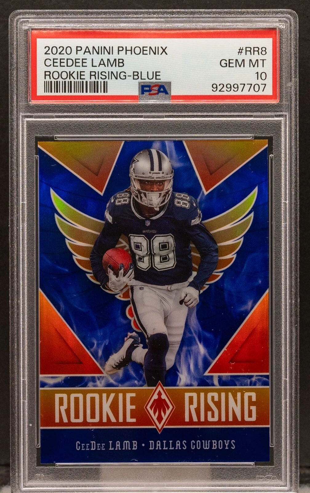 CeeDee Lamb Panini Phoenix Rookie Rising #RR8 Blue