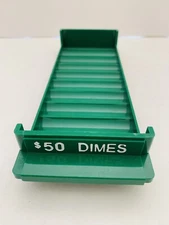 $50 Dimes Bank Plastic Coin Tray 