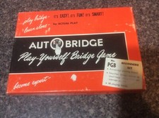 Vintage 1959 Auto Bridge Play Yourself Game Complete Beginners Set