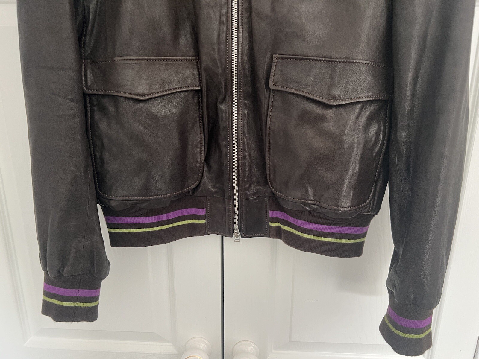 Etro Men's Calf’s Leather Jacket, Super Cool & Quality Piece! RRP £4,500 Size L. image 3