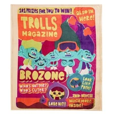 DreamWorks Trolls rolls 3 Trolls Magazine SP Cloud Throw Blanket