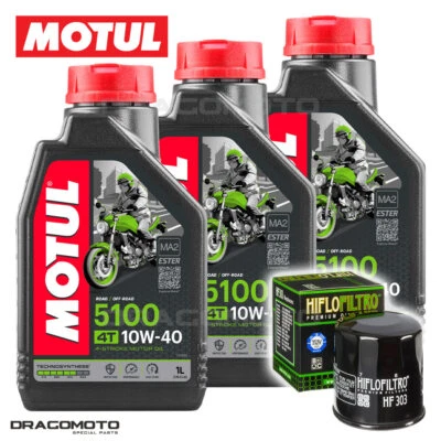 Honda XL 650 V Transalp 2000-2004 Tagliando Olio Motul 5100 4T 10W-40 3 litri...