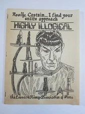Highly Illogical #1 FN Leonard Nimoy Association of Fans 1976 Scarce 1st Issue! 