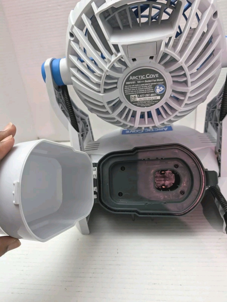 Arctic Cove MBF0181 18-volt Two Speed Misting Bucket Fan Works