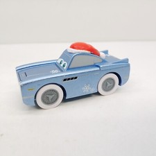 Disney Pixar Wooden Cars Finn McMissile Holiday Santa Hat Toy R US Exclusive