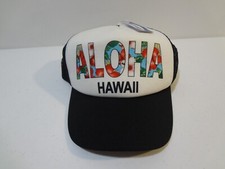 Floral ALOHA Hawaii Snapback Hat Surfware Foam Mesh Back Trucker NWOT