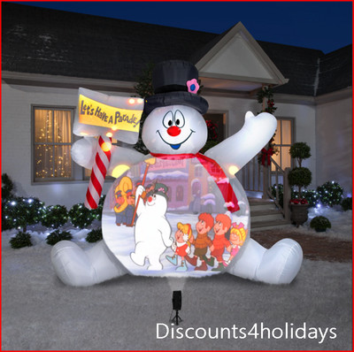 FROSTY SNOWMAN 10' LIVING PROJECTOR LED 