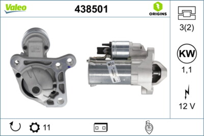 VALEO 438501 Starter für ,RENAULT