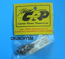Vintage Team CRP Front Stub Axles 1552 Associated RC10 to Tamiya 5x11 Bearings