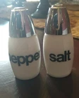 Vintage Gemco Milk Glass Salt And Pepper Shaker Set