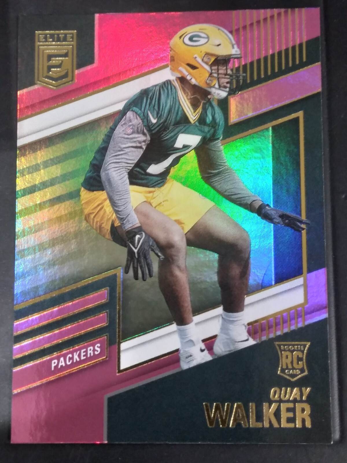 2022 Donruss Elite Quay Walker Pink Parallel #186 Rookie RC