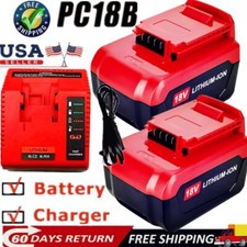 18 Volt 6.0Ah Lithium Battery /Charger for Porter Cable 18V PC18BLX PC18BL Tool