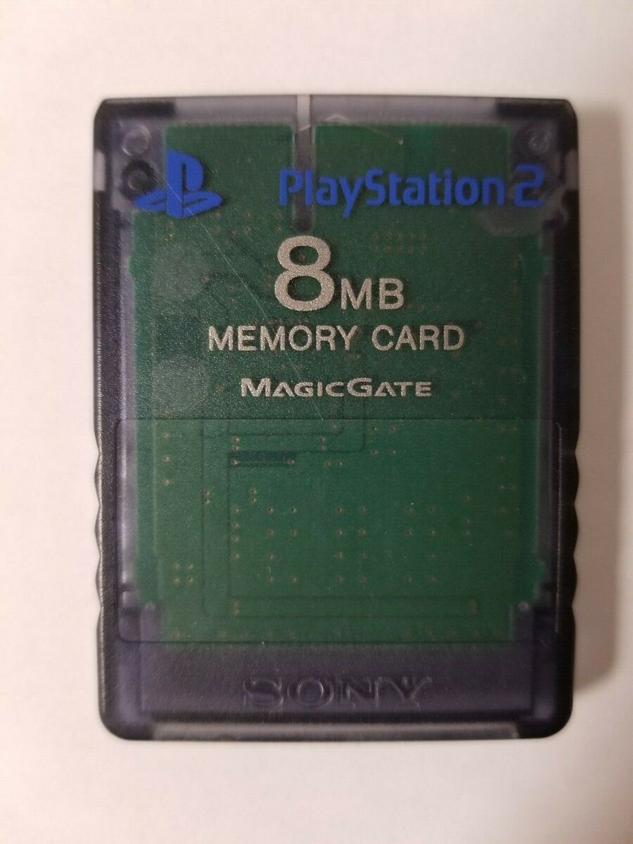 PS2 Memory Card 8MB Real Madrid Orange (New & Sealed) Playstation