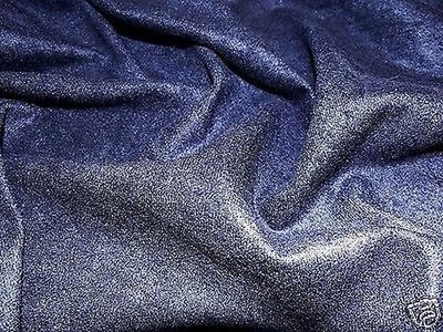 Faux Suede Suedette Fabric Material NAVY - All Sizes Bulk ...