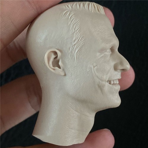 1:6 Heath Ledger Joker Head Sculpt Carved Model Fit 12" Male Action Figure Toy - Picture 4 of 5