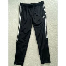 Adidas Aero Ready Athletic Training Pants Track Black White Stripes Size L