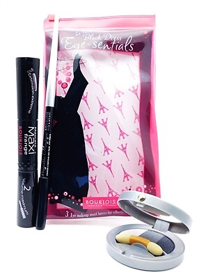 BOURJOIS La Petite Black Dress Eye-sentials: Mascara 2x .20 Oz., Eye Pencil.0...